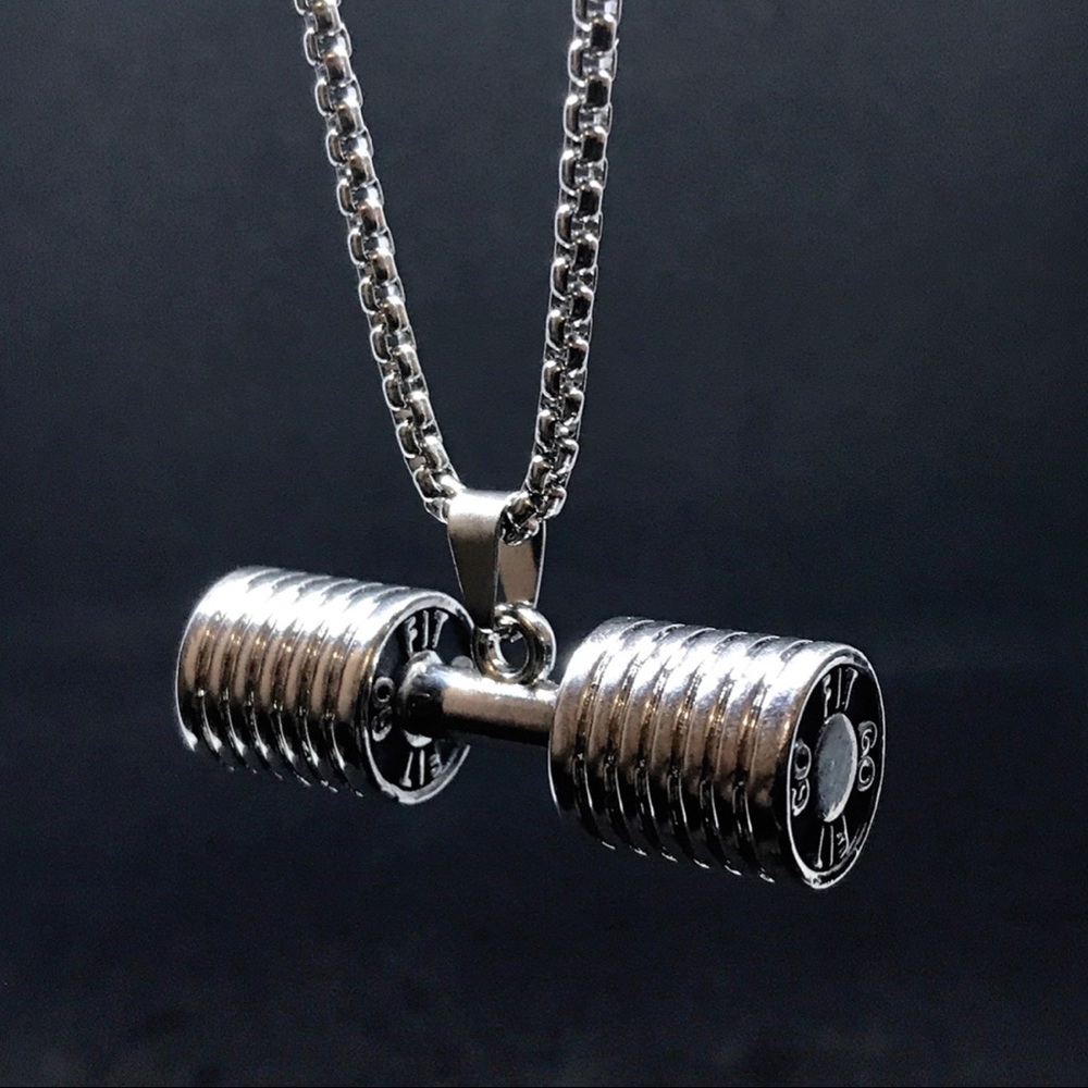 GYM JUNKIE DUMBBELL NECKLACE